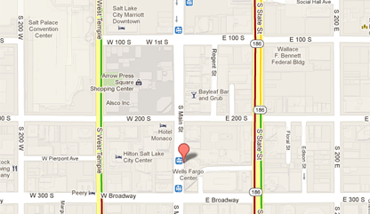 salt lake city utah attorney map to office